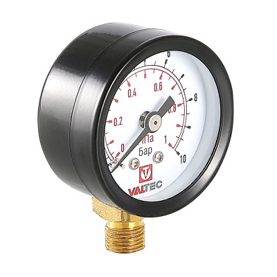 Манометр VALTEC VT.TM40 Dy 40 с нижним подключением 1/8 , 0-10 бар (для подпиточного клапана) Манометр VALTEC VT.TM40 Dy 40 с нижним подключением 1/8 , 0-10 бар (для подпиточного клапана)