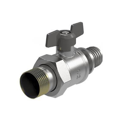 Кран шаровый Royal Thermo с аксиальным соединением и накидной гайкой 16x1/2 Кран шаровый Royal Thermo с аксиальным соединением и накидной гайкой 16x1/2
