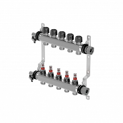 Коллектор Uponor Vario S с расходомерами FM 9 контуров