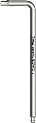Г-образный ключ WERA 3950 PKL нерж., с шаром, 2 x 101 мм