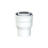 Переходник коаксиальный (расширение) Cox Geelen D=80/125 x 100/150 мм, CoxDENS PP/Alu + CONNEXT X7