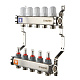 Коллекторная группа VALTEC из нержавеющей стали с регул. клап. и расх., 1х12 вых. Евроконус 3/4 (без сервис. гр.) (VTc.579.EMN.0612)