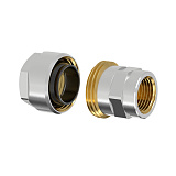 Фитинг резьбовой латунный Flamco Plus для стальных труб 1 1/4х1 1/4 ВР, DVGW