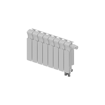 Биметаллический секционный радиатор отопления Rifar Monolit Ventil 300 / 7 секций правое подключение Биметаллический секционный радиатор отопления Rifar Monolit Ventil 300 / 7 секций правое подключение
