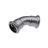 Отвод KAN-therm пресс INOX нерж. двухраструбный 45 15х15