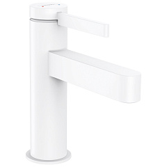 Смеситель для раковины Hansgrohe Finoris 110, push-open, матовый белый (76010700)
