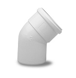Отвод Baxi полипропиленовый 45 , диам. 80 мм, HT(арт. KHG71405931)