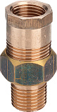 Соединительный элемент Viega резьбовой модель 3341 3/8x3/8 арт. 446994, бронза