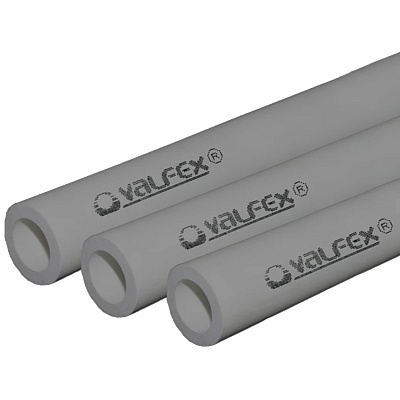 Труба полипропиленовая Valfex SDR 6 PN20 D32х5,4 мм, 4м СЕРАЯ