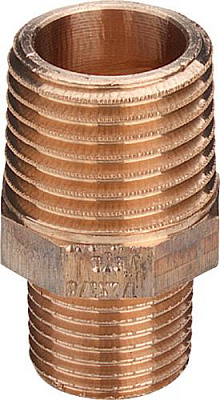 Ниппель Viega редукционный R-резьба бронза модель 3245 1 1/2x1 арт 321697