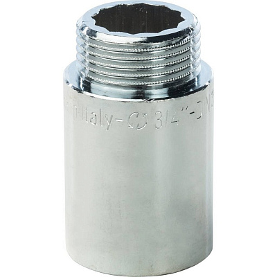 Удлинитель Stout 3/4x40мм из латуни, хромированный, резьба внутренняя-наружная Удлинитель Stout 3/4x40мм из латуни, хромированный, резьба внутренняя-наружная