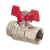 Кран шаровой Oventrop Optibal DN 32, ВР-ВР, рукоятка бабочка