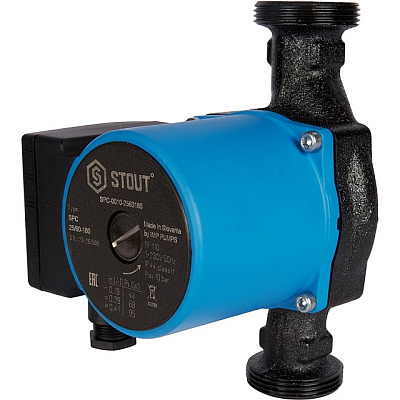 Циркуляционный насос Stout 25/60-180 мм Циркуляционный насос Stout 25/60-180 мм