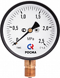 Манометр Росма TM-310P Dy 63 с нижним подключением 1/4 , 0-6 бар