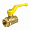 Кран шаровой Valfex для ГАЗА 1/2 ВР/ВР рычаг, латунный 11Б27фтМ