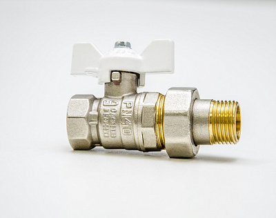 Кран шаровой LD 47.25.В-ГШ.Б (white) Кран шаровой LD 47.25.В-ГШ.Б (white)