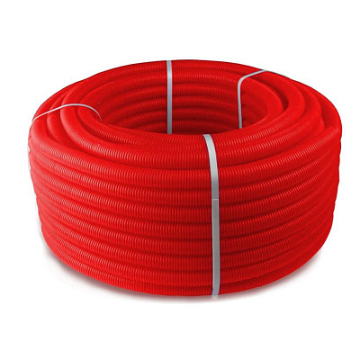 Труба гофрированная Valfex CorrugatedPipe 25x20,4 мм красная