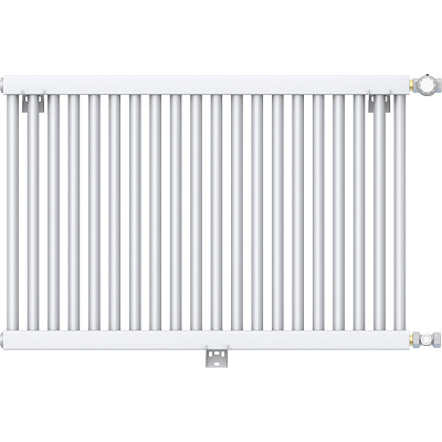 Стальной трубчатый радиатор отопления Rommer RST 1050/09 боковое подключение RAL9016