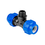 Тройник Valfex ПНД компрессионный переходной с наружной резьбой 40х1 1/4х40