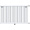 Стальной трубчатый радиатор отопления Rommer RST 1150/15 нижнее подключение RAL9016