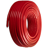 Труба из сшитого полиэтилена (PE-Xa) Usystems Radi Pipe PN10 32x4,4 в теплоизоляции 6 мм красной