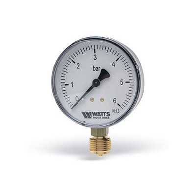 Манометр Watts F+R200 80/6, радиальный Манометр Watts F+R200 80/6, радиальный
