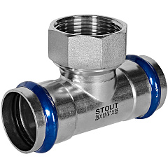 Тройник-переходник Stout из нержавеющей стали 54х1 ВПр-ВР (SSS-2015-000541)
