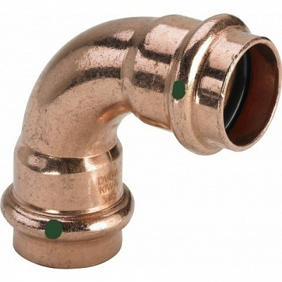 Отвод 90 медный Viega Profipress с SC-Contur d=18 (арт. 291 655) Отвод 90 медный Viega Profipress с SC-Contur d=18 (арт. 291 655)
