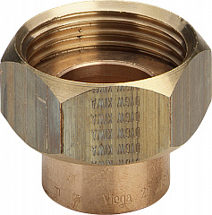 Переходник Viega под пайку 22 мм х G 1 НГ, из бронзы (артикул 288389)