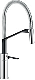 Смеситель для кухни Nobili Heron с душем, Chrome and Velvet black HR125300CB