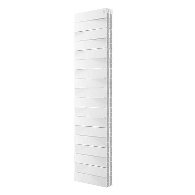 Биметаллический секционный радиатор отопления Royal Thermo PianoForte Tower Bianco Traffico 300 / 18 секций нижнее подключение Биметаллический секционный радиатор отопления Royal Thermo PianoForte Tower Bianco Traffico 300 / 18 секций нижнее подключение