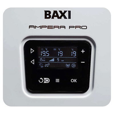 Электрический котёл отопления одноконтурный настенный Baxi Ampera Pro 9 (E8403309--)