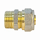 Соединитель Valfex для труб PE-RT/Al/PE-RT, обжимной с переходом на НР 16 x 3/4 дюйма