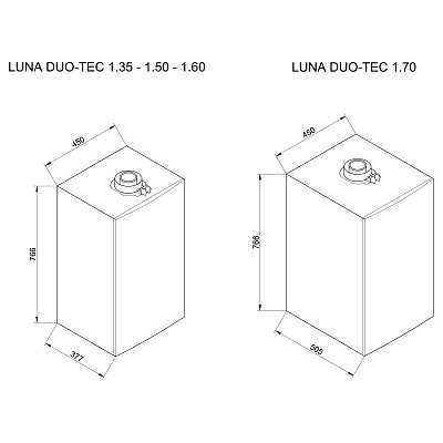 Настенный газовый конденсационный котел отопления Baxi LUNA Duo-tec MP 1.35