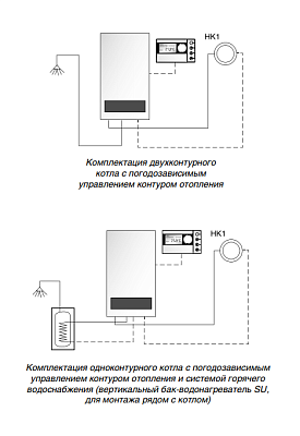 Настенный газовый двухконтурный котел отопления Buderus Logamax U052-24K