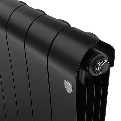 Биметаллический секционный радиатор отопления Royal Thermo Infinity 500 Чёрный / 1 секция