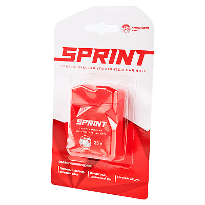 Уплотнительная нить Сантехмастер SPRINT сантехническая 25 метров бокс, блистер