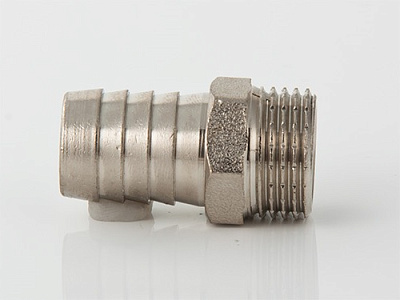 Штуцер для шланга VALTEC 1/2 х 10 мм VTr,650,N,0410 наружная резьба, никелированная латунь