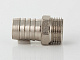 Штуцер для шланга VALTEC 1/2 х 10 мм VTr,650,N,0410 наружная резьба, никелированная латунь