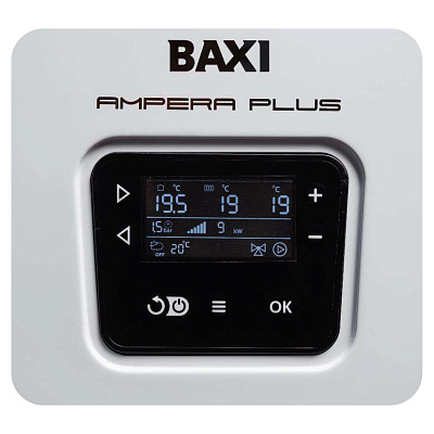 Электрический котёл отопления одноконтурный настенный Baxi Ampera Plus 30 (E8403230--)