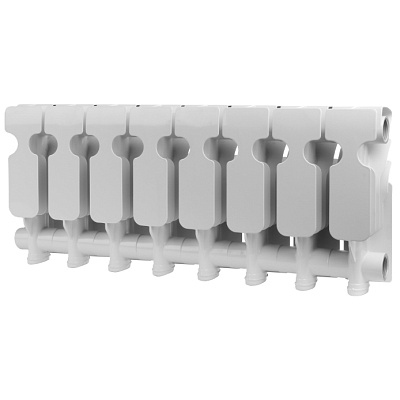 Алюминиевый секционный радиатор отопления Rommer Plus 200 / 6 секций