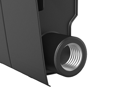Биметаллический секционный радиатор отопления Royal Thermo Biliner 350 / Noire Sable / 8 секций