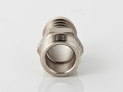Штуцер для шланга VALTEC 1/2 х 10 мм VTr,650,N,0410 наружная резьба, никелированная латунь